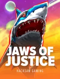 jaws of justice slot logo